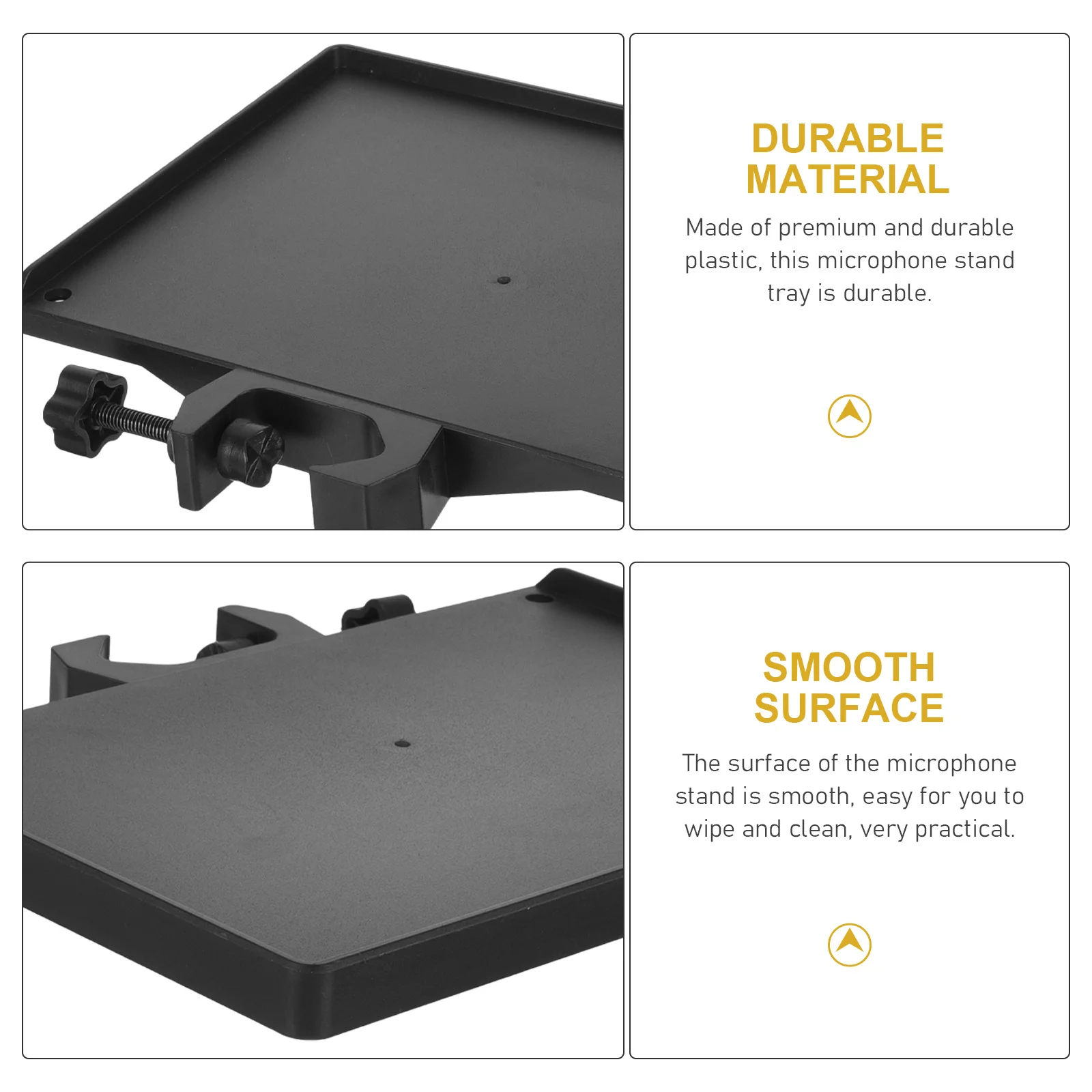 

Microphone Tray Clip-On For Microphone Mount Mic Stand Shelf Live Broadcast Sound Card Rack Mount Storage Organizer