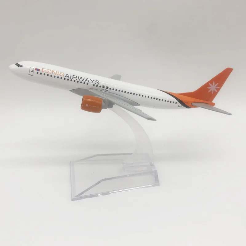 

1/400 Scale 737 Alloy Aircraft Model 16 Cm B737 Mongolia Ezmis Airlines Aircraft Model With Stand Simulation Airliner