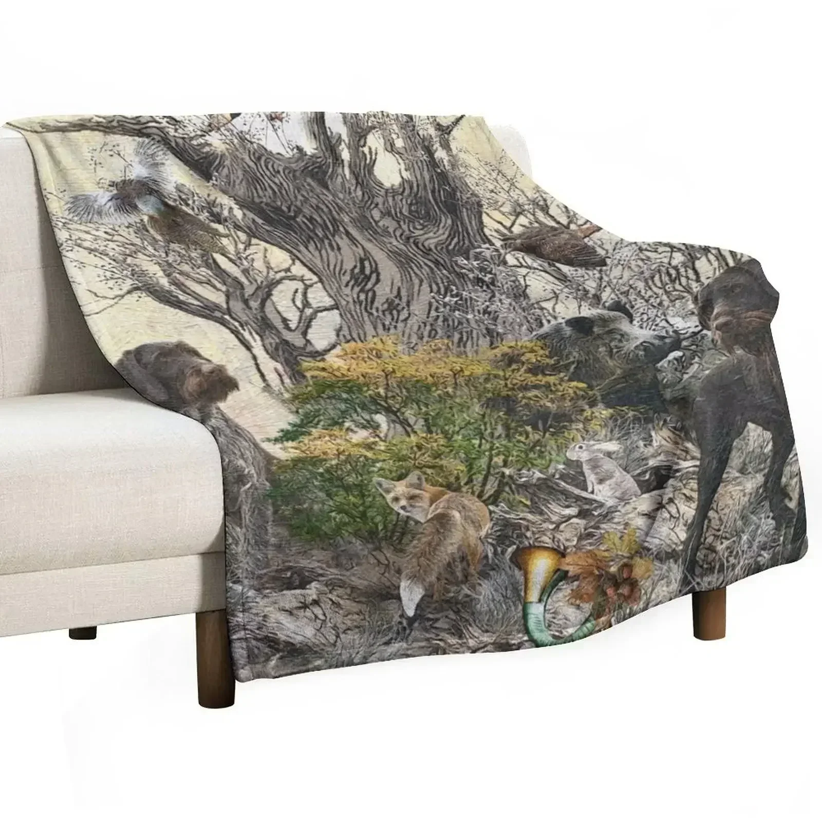 Deutsch Drahthaar Throw Blanket Blankets Sofas Of Decoration Personalized Gift Baby Stuffeds Nap Hairys Blankets