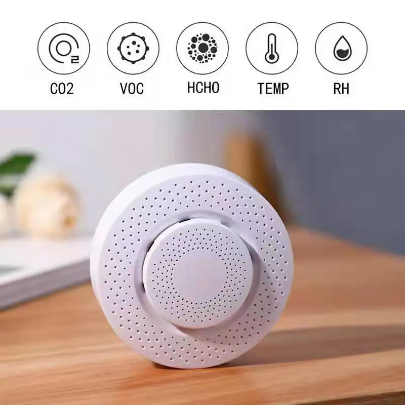 Tuya WiFi Khói Lửa Bảo Vệ Đầu Báo Nhà Kết Hợp Nhà An Ninh Hệ Thống Máy Bay Chiến Đấu