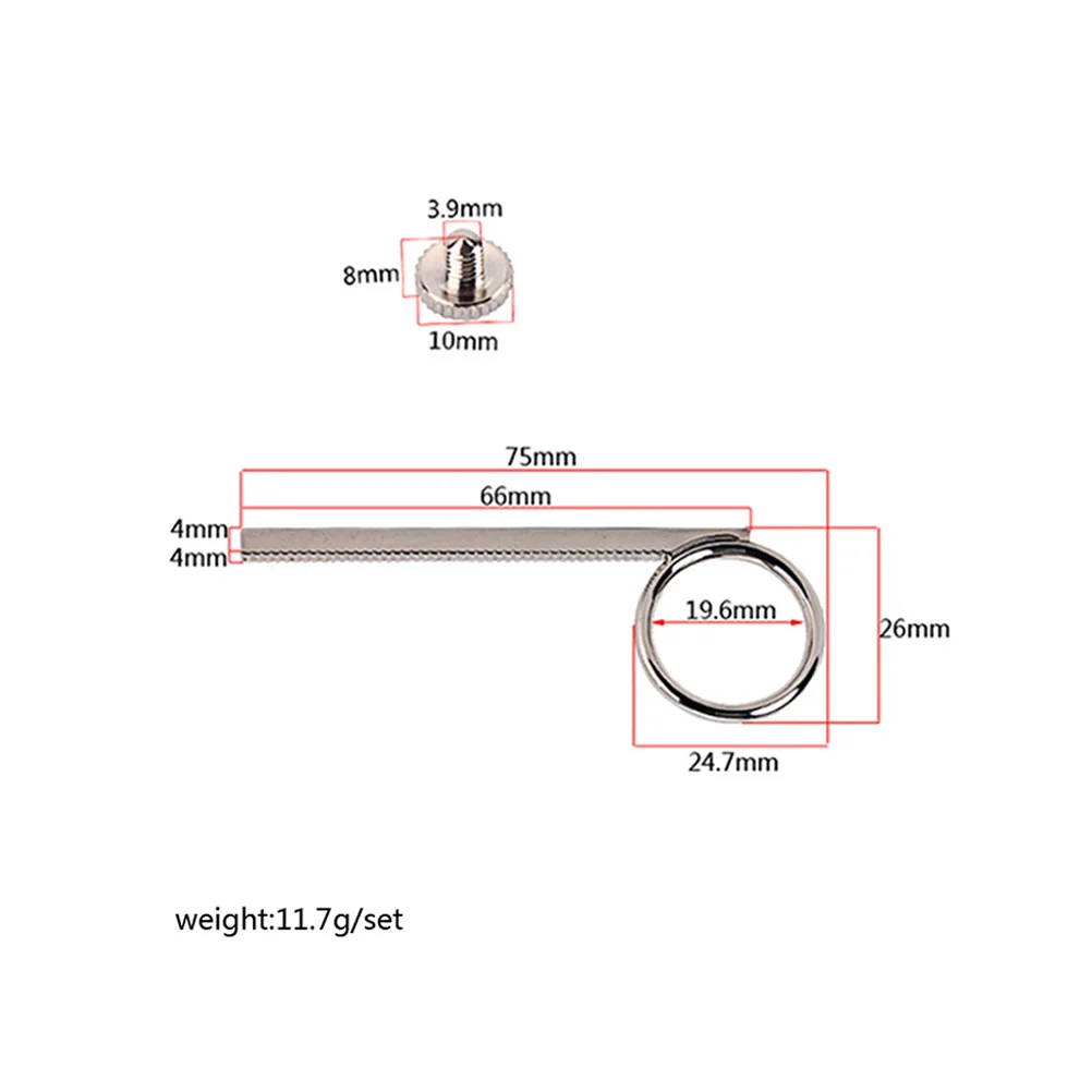 2 قطعة منزلق البوق الفضي بديل سحب معدني مع برغي لملحقات بوق البوق خفيفة الوزن وقوية