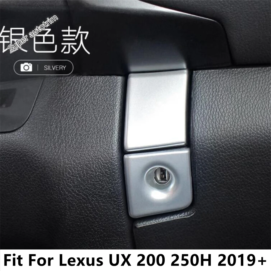 

Car Co-pilot Glove Box Button Switch Decorative Sequins Cover Trim For Lexus UX 200 250H 2019 - 2024 Carbon Fiber Accessories