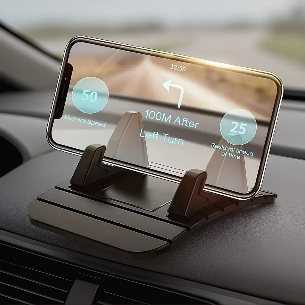 

Силиконовая накладка на приборную панель автомобиля с держателем для телефона — многофункциональная противоскользящая ручка, съемный настольный кронштейн для сиденья