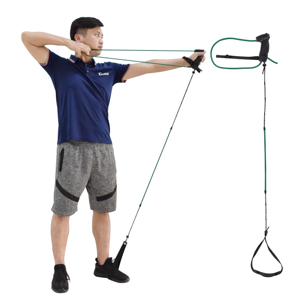 Archery Training Device Arm Extensor Exerciser Strength Resistance Bands for Archery Skill Training Pull Bow Workout Equipment