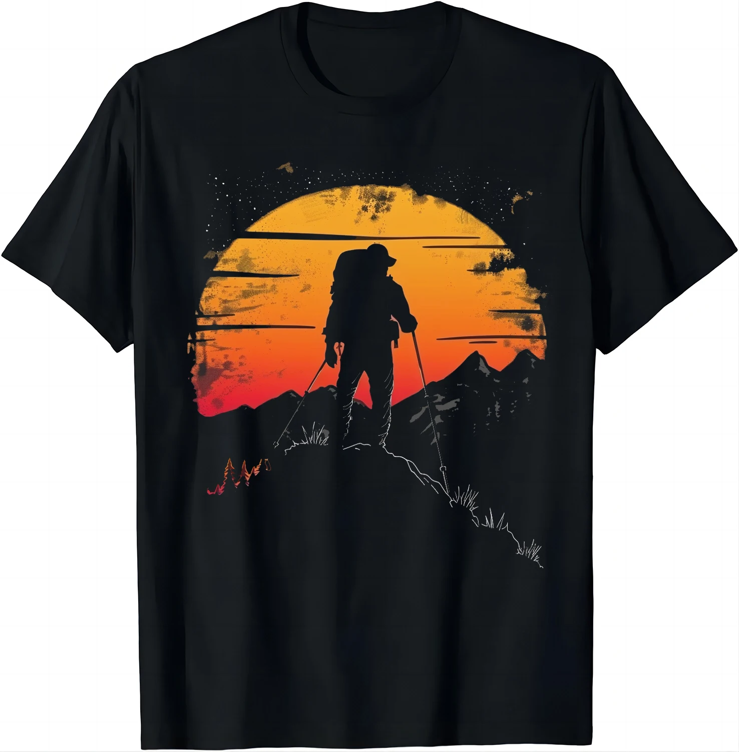 Mountain View T-Shirt-perfekt für Wanderer T-Shirt Wandern Camping Shirts Männer Kleidung Tops Grafik T-Shirts Camisetas Streetwear
