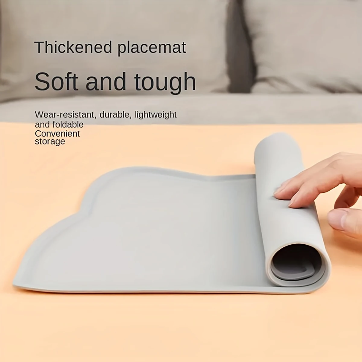 Silicone Pet Feeding Dog Cat Bowl Food Mat Non-Stick Waterproof Pet Food Feeding Pad Puppy Feeder Tray Water Cushion Placemat