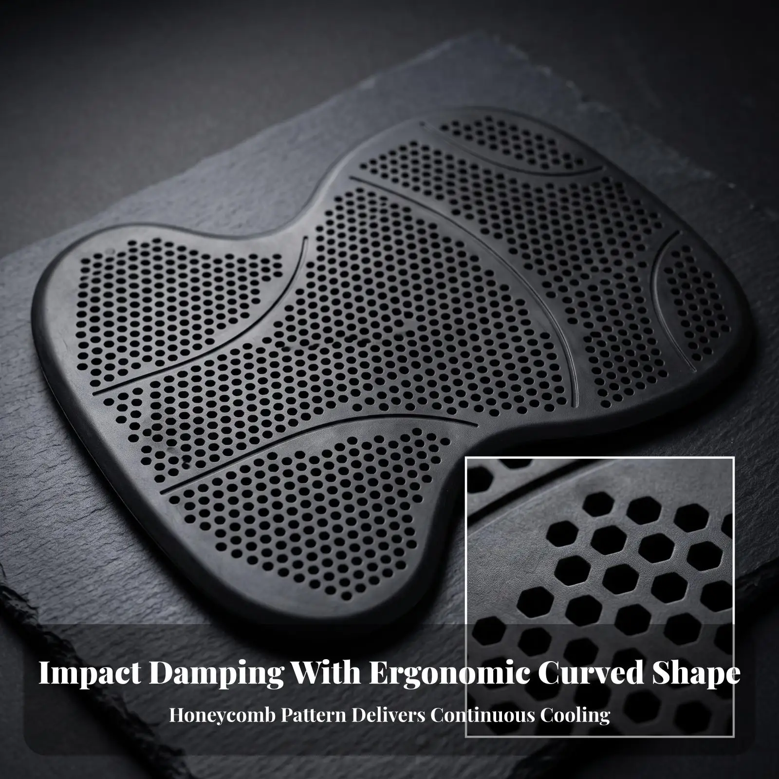 Equestrian Saddle Gel Pad Silicone Horse Cushion with Hexagonal Airflow Design for Shock Absorption and Riding Support