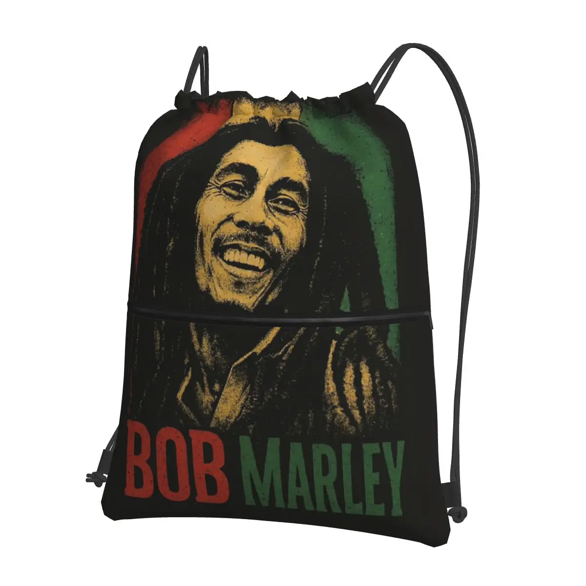 Bob Marley Album Reggae Music Jamaican Style Backpacks Fashion Drawstring Bags Storage Bag Book Bags for Travel School