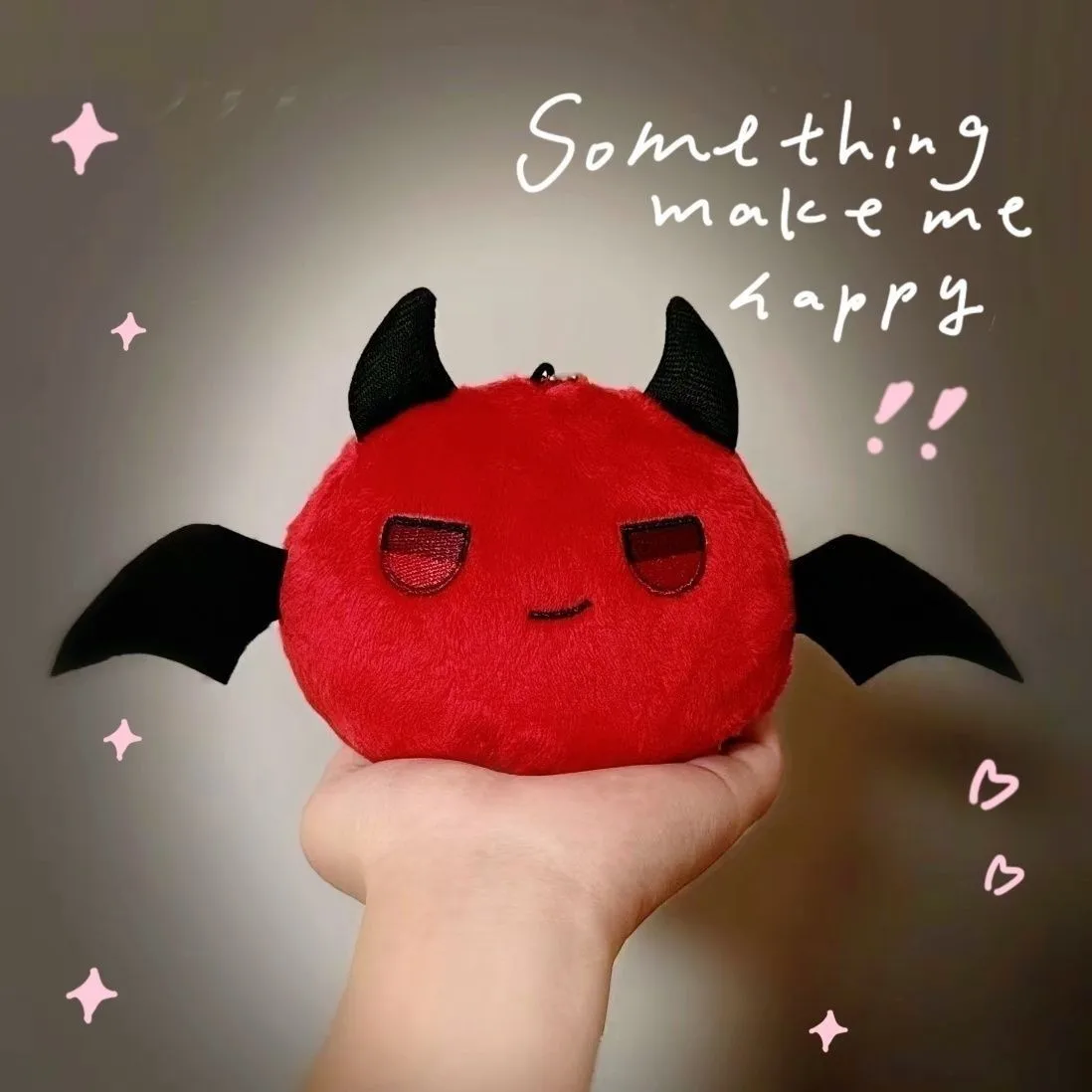 Love and Deepspace Peripheral Products Sylus Little Devil Ball Shaped Plush Pendant Kawaii Juguetes Toys Hobbies Back To School