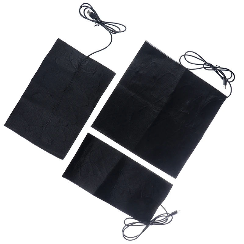 7 Sizes Carbon Fibre Heating Pad USB Heating Pad Pillow Electric Heating Pad Electric Heating Film Electric Vest Waistband