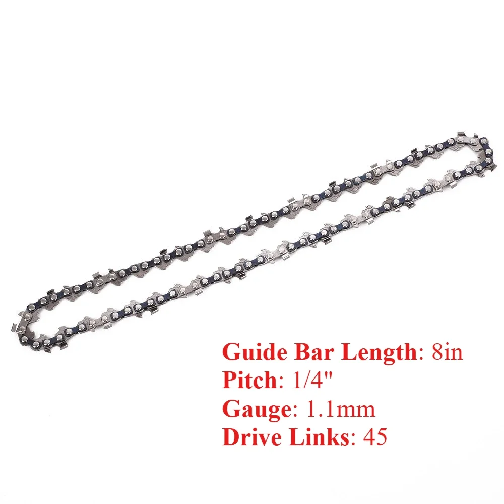 4/6/8/12Inch Electric Chainsaw Chain 1/4' Pitch 0.043' Gauge 28/36/45/47/48DL Manganese Steel for Electric Chainsaw Parts