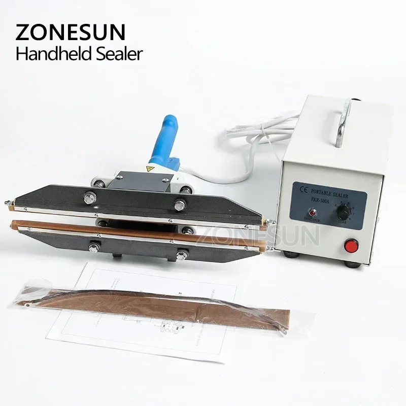 ZONESUN 400mm Manual Heat Sealing Tool for Aluminum Foil and Plastic Vacuum Bags in Food Packaging view 5