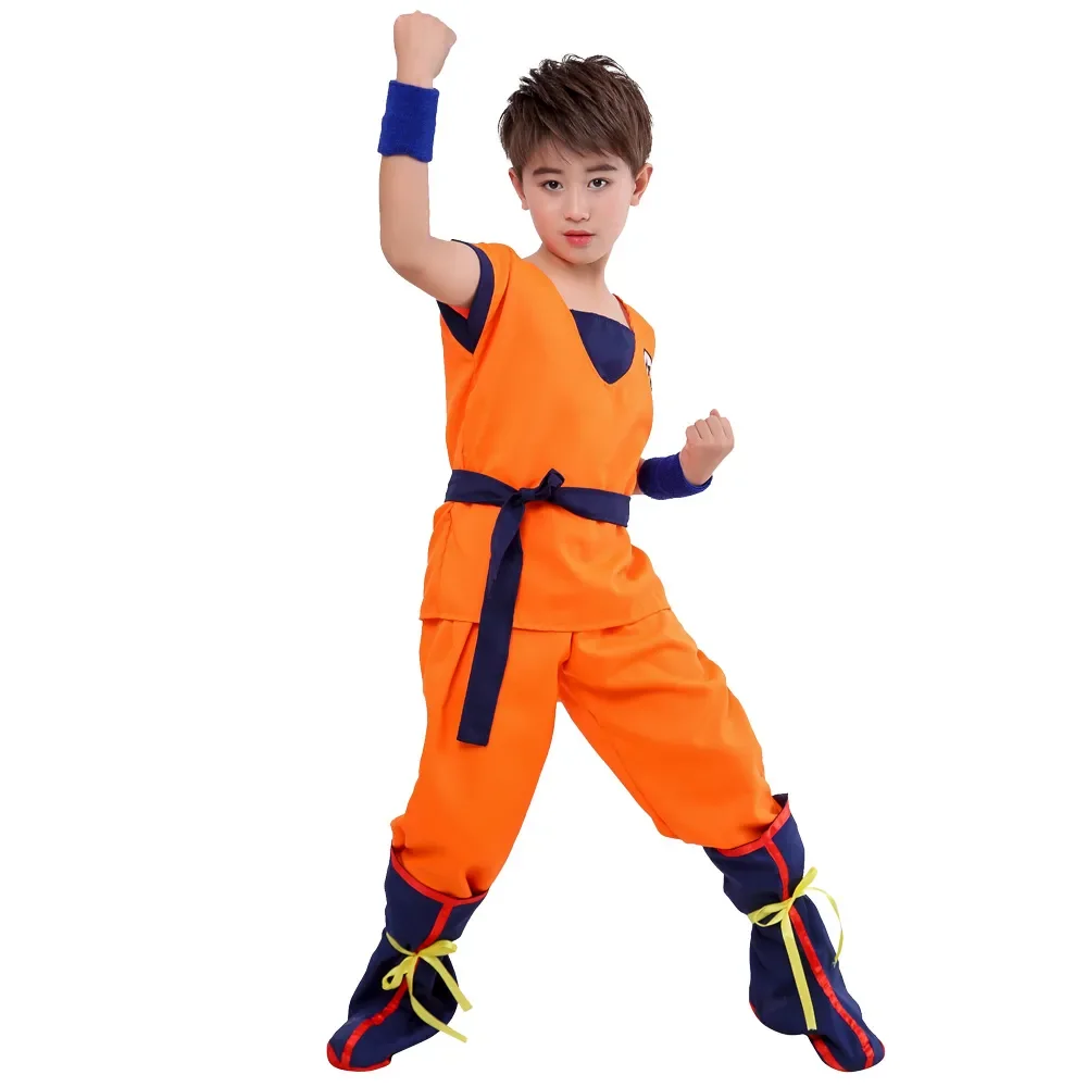 Anime Adult Kids Cosplay Goku Wu   G;ui Letter Costume Birthday Party Children Scary Cool Carnival Christmas Dress