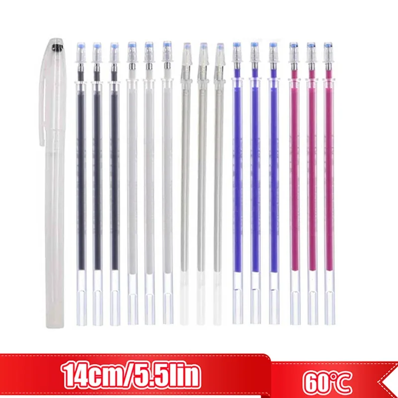 5/11/51Pcs Wärme Löschbaren Magie Marker Stift Temperatur Verschwinden Stoff Stoff Stifte Linie Markierung DIY Handwerk nähen Zubehör