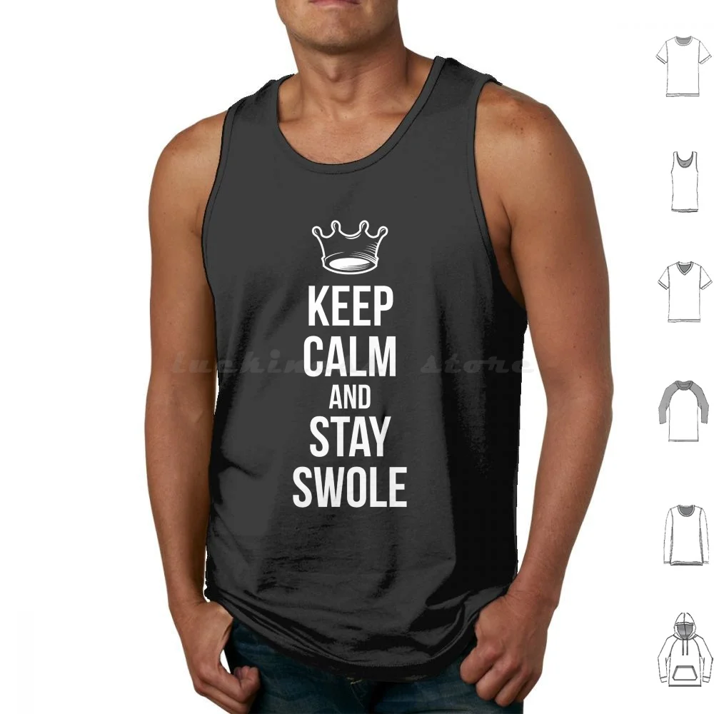 Keep Calm And Stay Swole Tank Tops Print Cotton Keep Calm And Stay Swole Keep Calm And Work Achieve Sacrifice