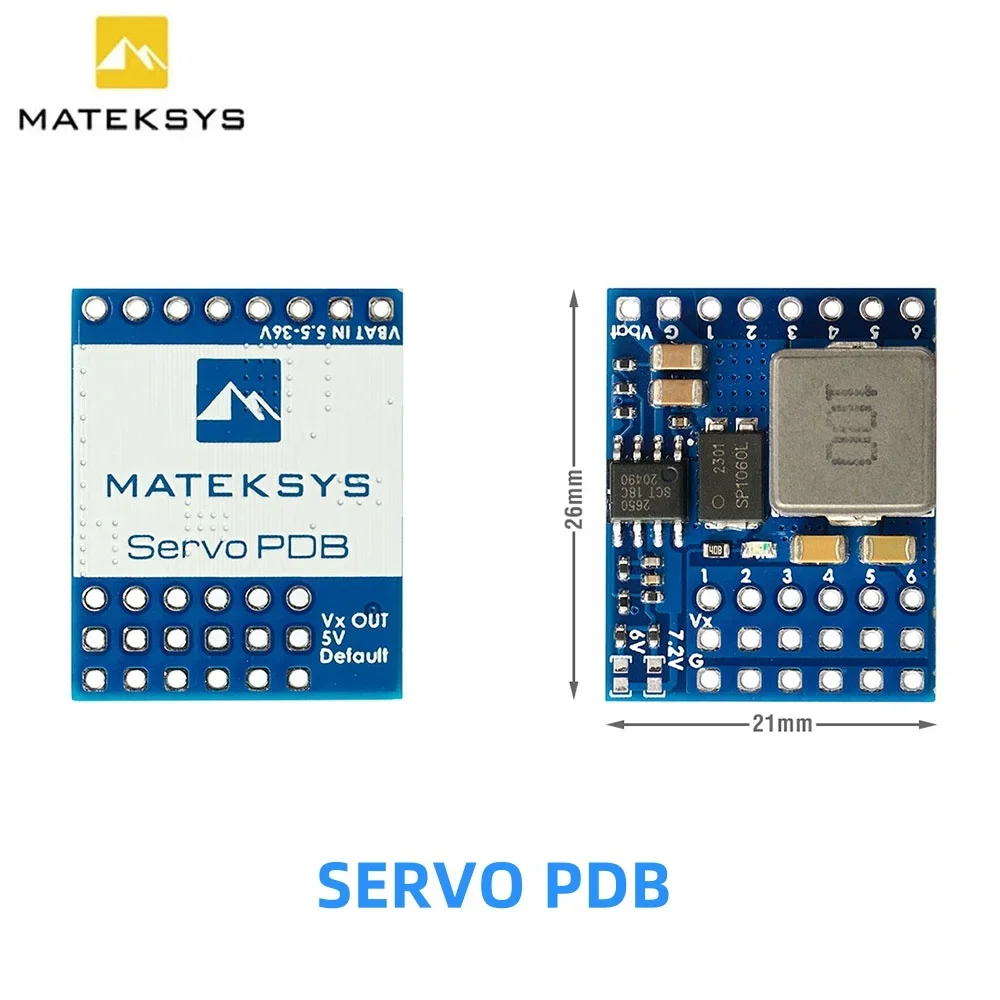 MATEK SERVO PDB مع BEC 5.5-36 فولت إلى 5-8.2 فولت BEC وحدة طاقة الجهد 5 فولت/6 فولت/7.2 فولت/8.2 فولت لوحة توزيع مؤازرة لطائرة بدون طيار FPV RC