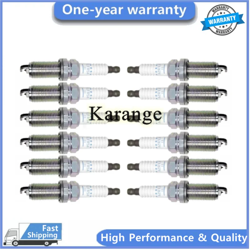 Nueva bujía de iridio de 12 Uds para CITROEN C5 C6 C8 PEUGEOT 407 607 807 LANCIA PHEDRA 3,0 3.0L V6 224015 m015 22401-5M015 PLFR5A-11