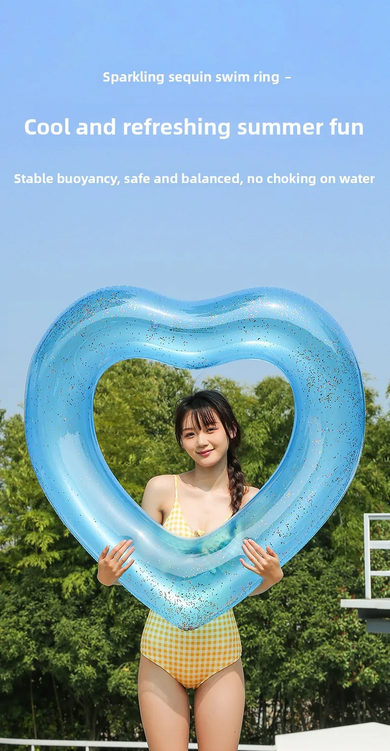 Love Sequins Swimming Ring Details _01 jpg