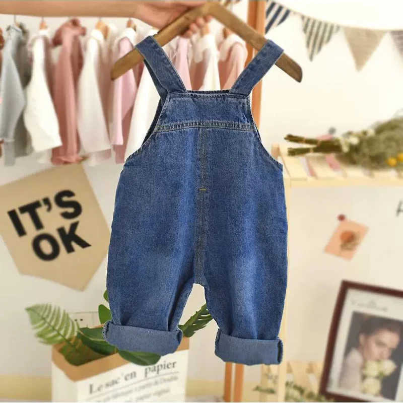 IENENS Toddler Infant  Dungarees Boy Girl Long Pants Denim Overalls Kids Baby  Jeans Jumpsuit Autumn Trousers