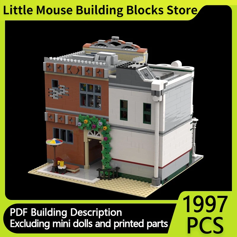 

City Street View Model MOC Building Bricks Atelier And Museum Modular Technology Gifts Holiday Assemble Children Toys Suit