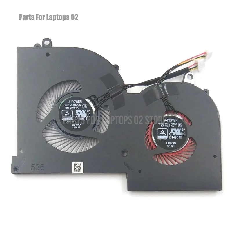 D New For MSI GS65 Stealth 8SE 8SF 8SG Thin 8RF 8RE GS65VR MS-16Q2 Series Laptop GPU Cooling Fan 16Q2-GPU-CW