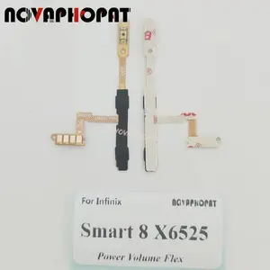 Bilashmart Novaphopat Infinix Smart 8 X6525 / Smart 8 Pro X6525B Power On Off Volume Up Down Switch Power Button Flex Cable Ribbon