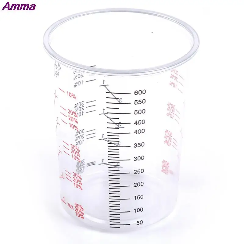 High Quality 10pcs Plastic Paint Mixing Cup 600ml Mixing Pot Paint Mixing Calibration Cup For Precise Mixing Of Paint And Liquid