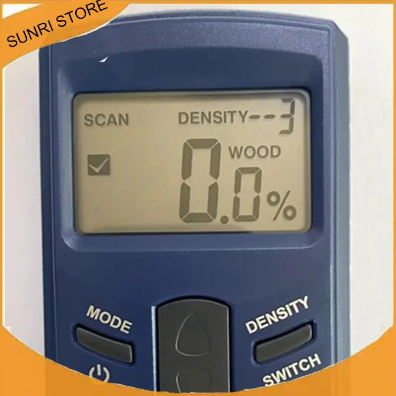SUNRI-Md918plus Medidor de humedad de madera inductivo Detector de humedad húmeda de madera de ondas electromagnéticas