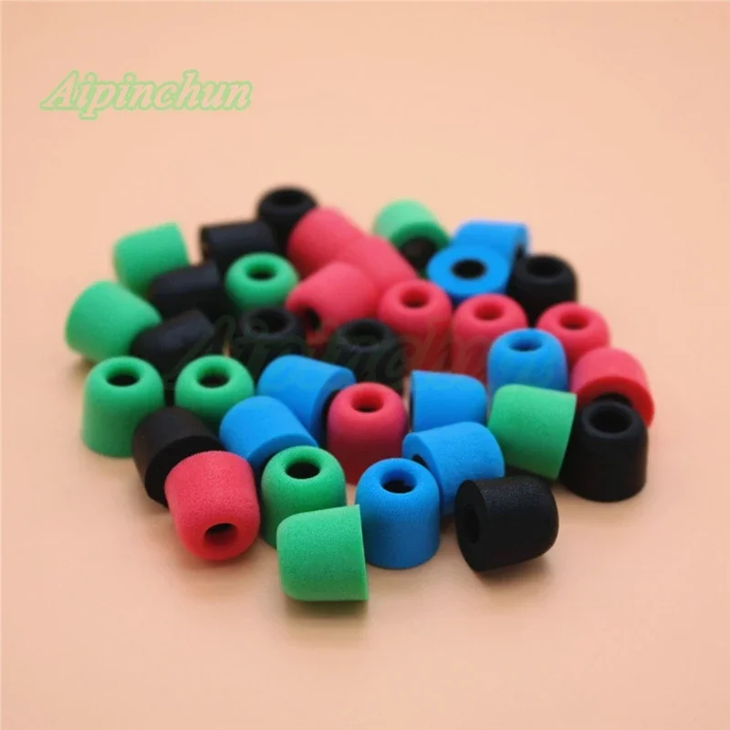 Aipinchun 2Pairs Noise Isolating Earbud Eartips Memory Foam Ear Tips Earplugs Cover T400 4.9mm For In Ear Earphone Headphones