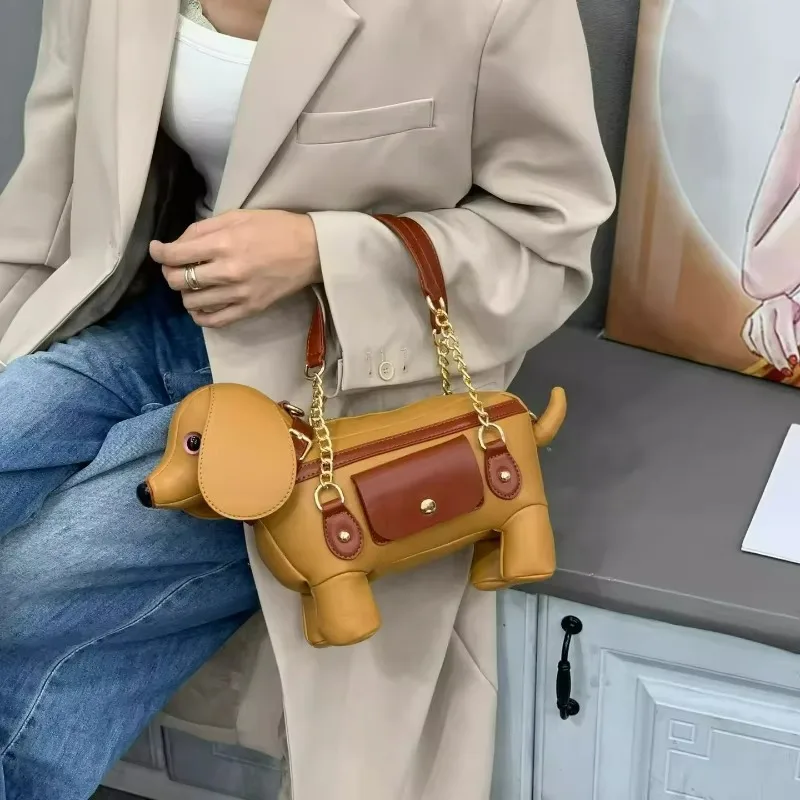 

2026 New style personalized and creative puppy bag, unique and cute animal bag, handbag and crossbody bag