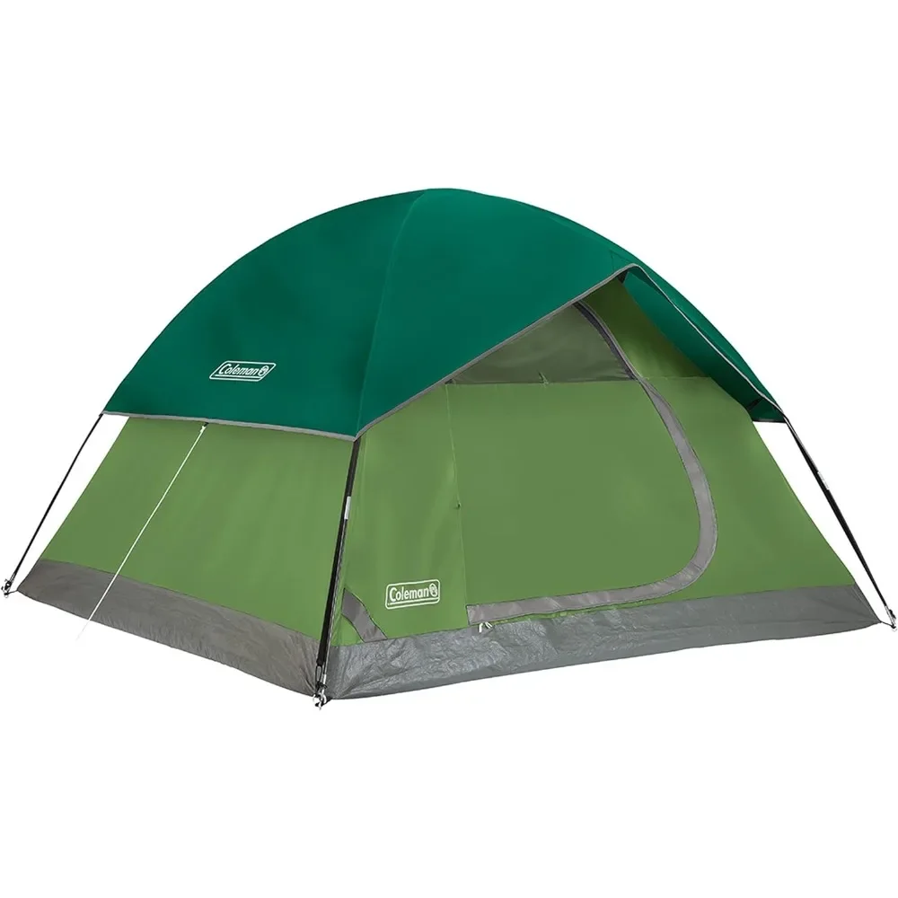 

Camping Tent, 2/3/4/6 Person Dome Tent with Snag-Free Poles for Easy Setup in Under 10 Mins, Included Rainfly Blocks Wind & Rain