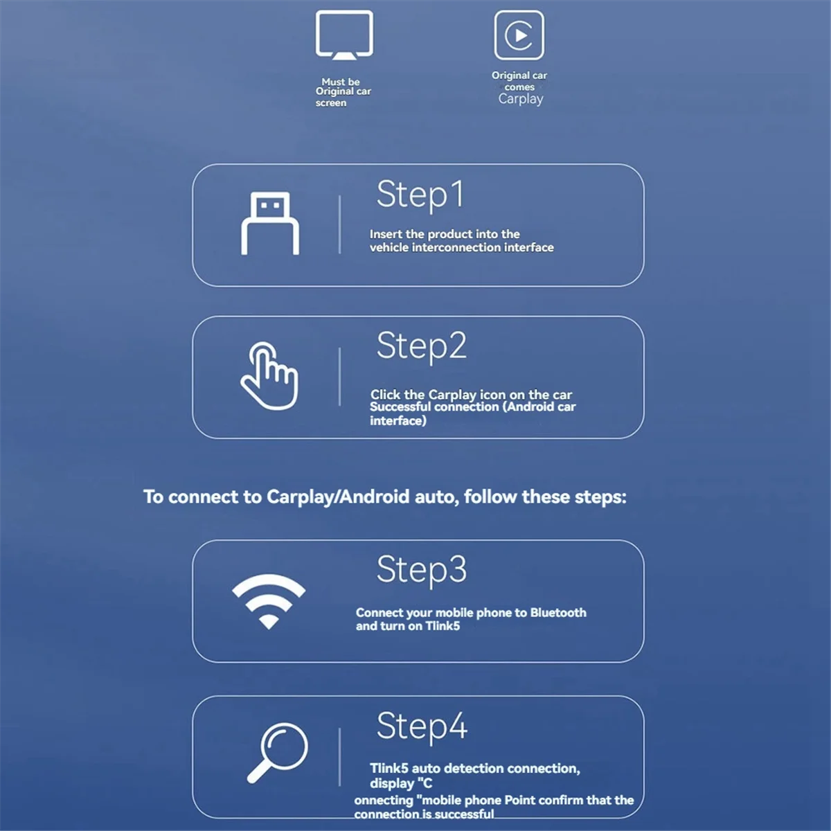 【T330】AI Box Carplay 2G+16G Android 13/Wireless Carplay/Android Auto 3 in 1 Bluetooth 5.0 verkabelt mit kabellosem CarPlay-Adapter