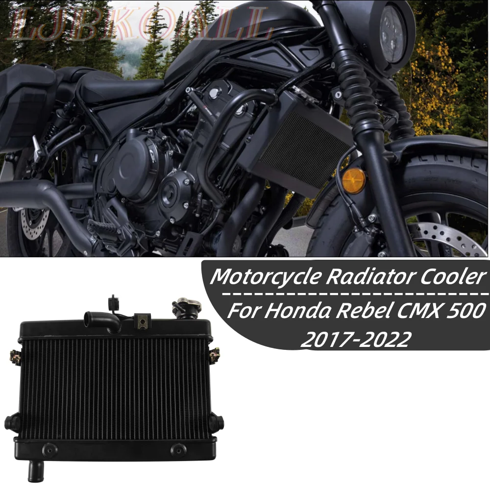 

Motocycle Engine Radiator Cooler Cooling For Honda Rebel CMX 500 CMX500 CL500 CL300 2017-2023 2021 2020 2019 2018 Accessories