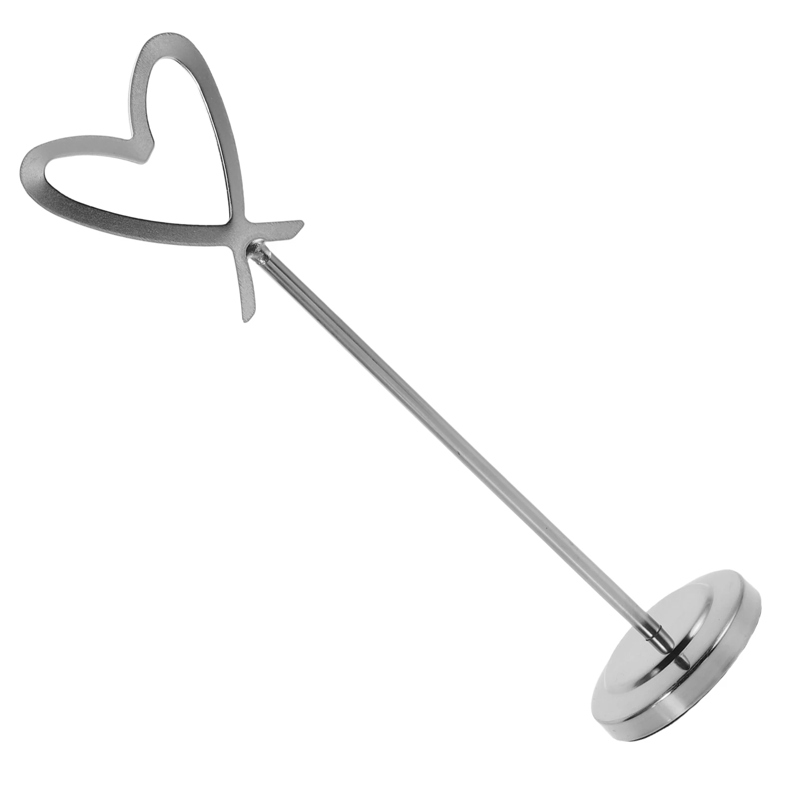 

Stainless Steel Heart Shaped Table Card Holders Memo Clips Stand Photo Picture Business Cards Display Stable Support