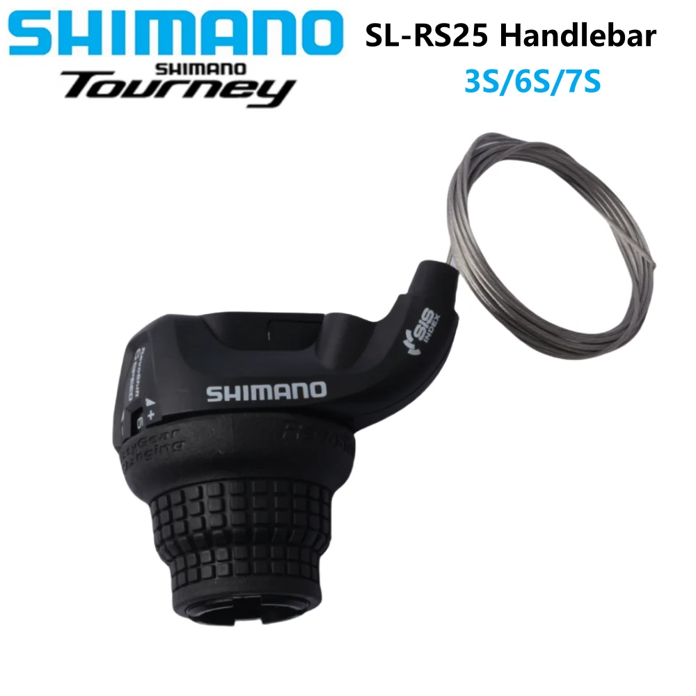 Shimano Tourney SL-RS25 Revoshift Bike Twist Shifter Lever 3S/6S/7S/18S/21S Handlebar For MTB Finger Dial Bike Parts Bicycle