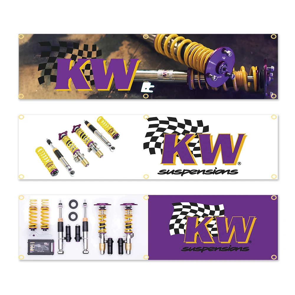 45 × 180 cm KWs Suspensões Banner Conpany Logo Bandeira Poliéster Impresso Decoração Banner Tapeçaria