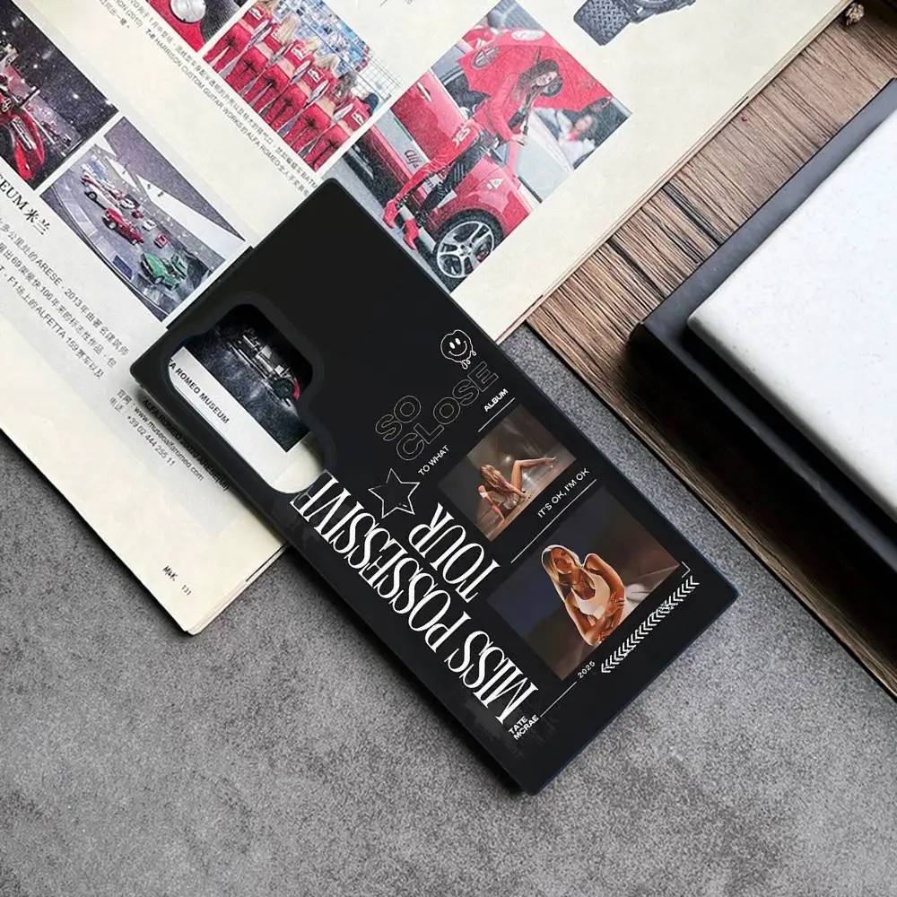 حافظة لهاتف سامسونج جالاكسي A 91,80,73,72,71,53,52,51,22,5G غطاء أسود ناعم مقاوم للصدمات من T-Tate