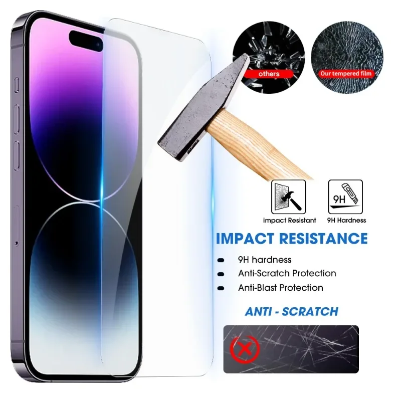 4-1PCS Tempered Glass Tempered Glass for IPhone15 Pro Max Plus HD Clear Anti-scratch Rear Back Screen Protective Film for IPhone