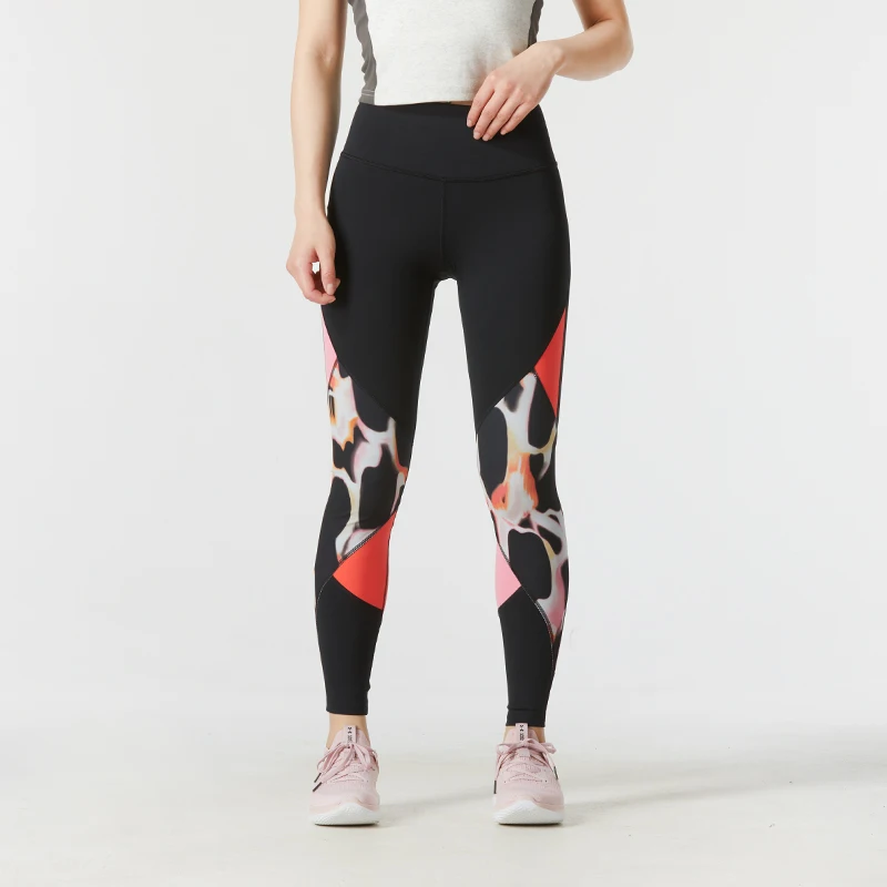 

Леггинсы Under Armour Rush с цветными блоками и принтом, облегающие длинные брюки, женские спортивные брюки для бега на открытом воздухе 1351730-001