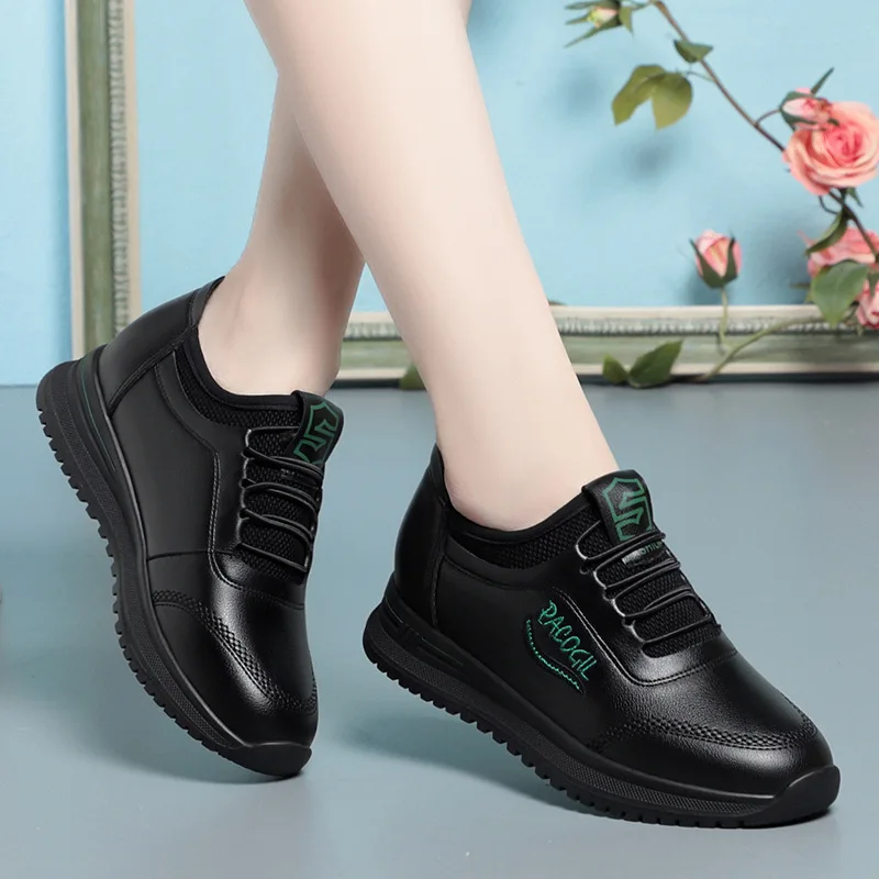 Little White Shoes Women\'s 2024 New Sports Casual Soft Single Shoes Spring Autumn Designer Sneakers Middle-aged And Elderly