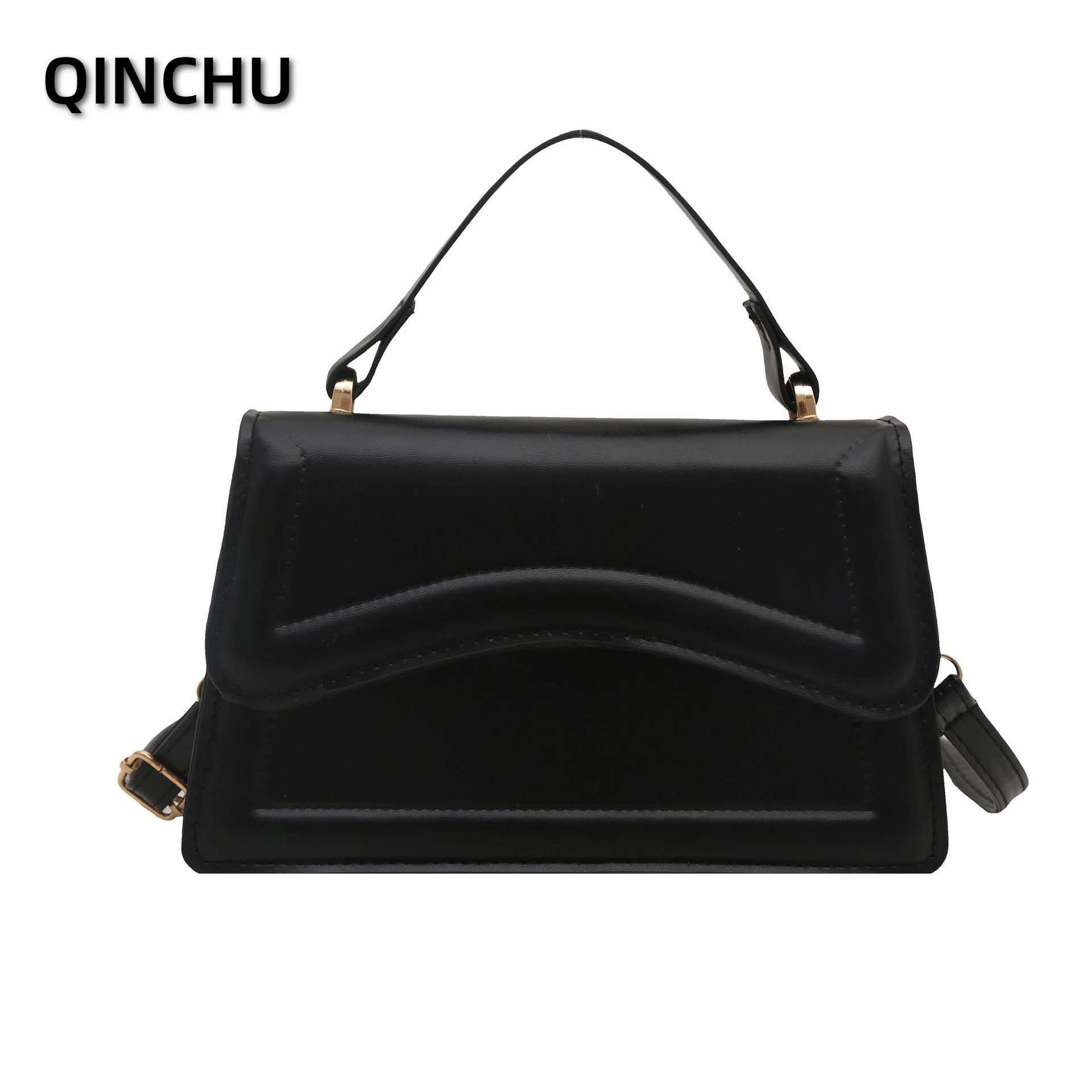 

QINCHU Women's Retro Solid Color Fashion Handbag