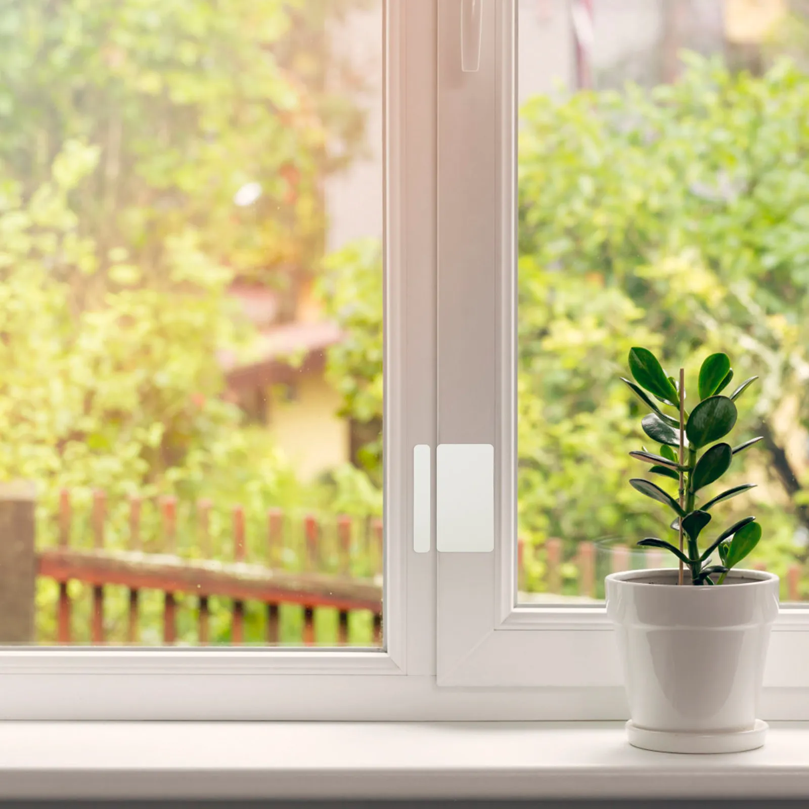 

Door Window Sensor Wireless Notification App Voice Control Multi-Scene Use for Home Security Safety