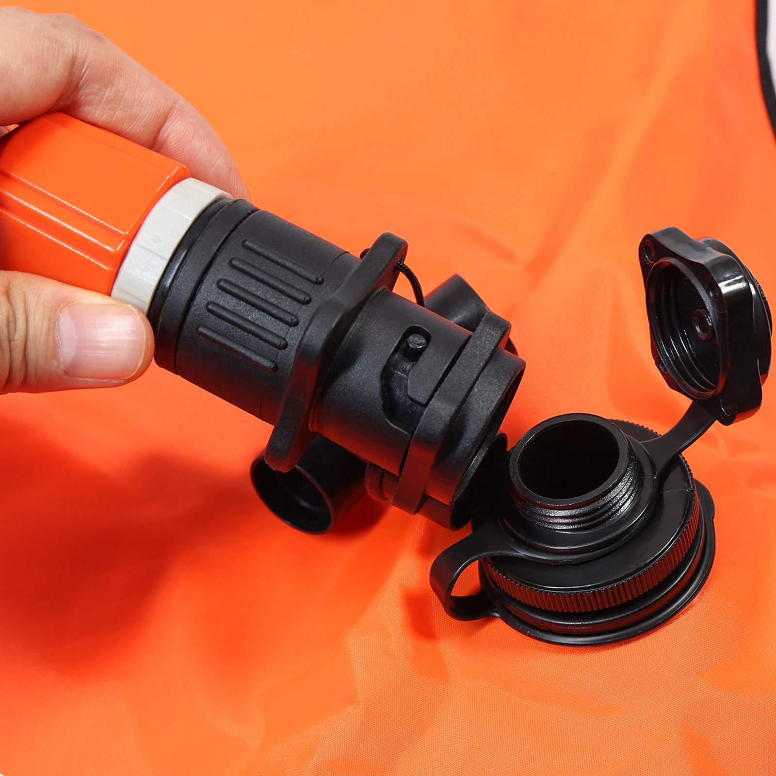 

4 In 1 Air Valve Adapter Kit with 4 Air Valve Nozzles Paddleboard Air Nozzle Lightweight for Camping Surfing Short Trips Use
