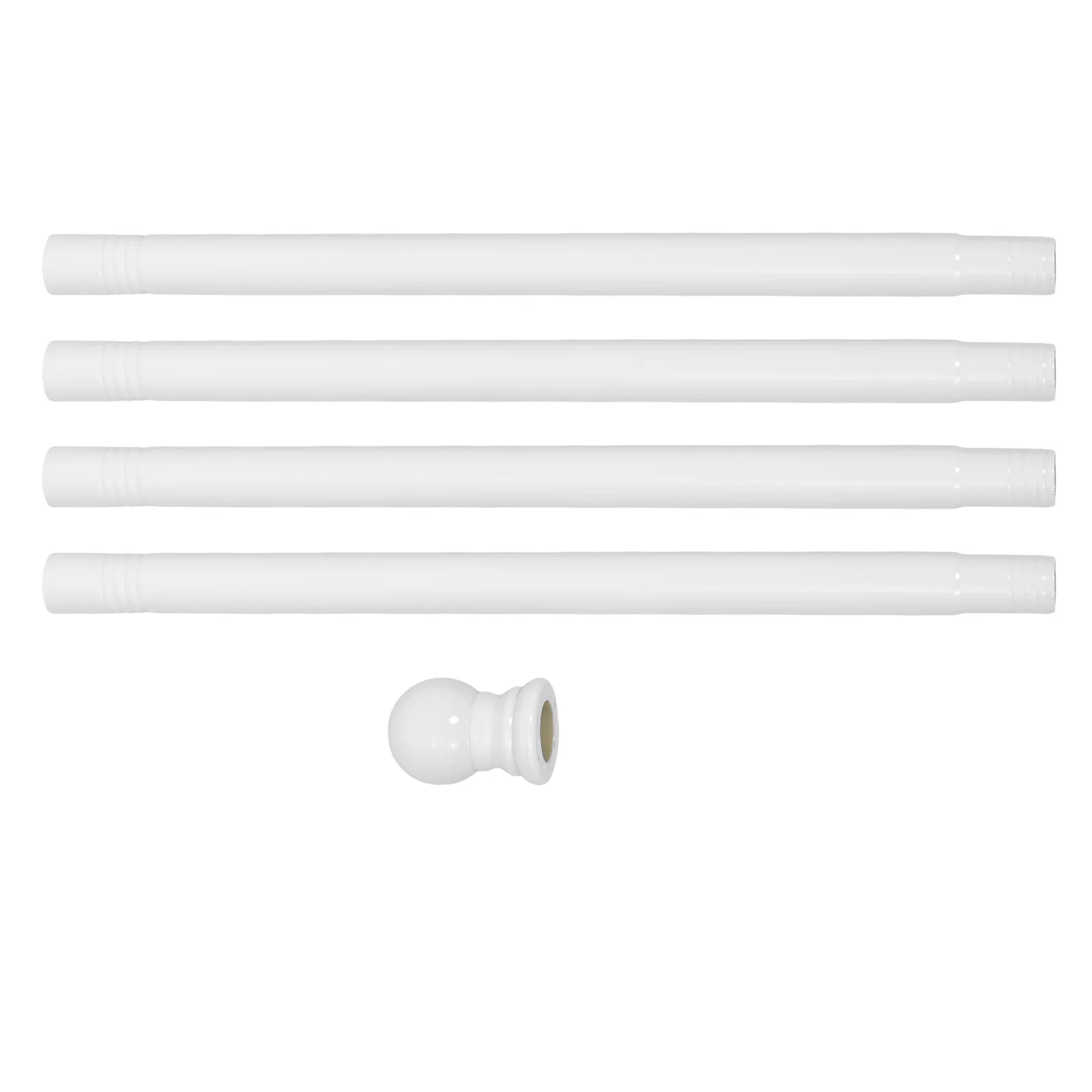 

153Cm Telescoping Flagpole Kit Stainless Steel Adjustable Wall Mount For Outdoor Patio Porch Yard Garden Rv Truck Aluminum Flag