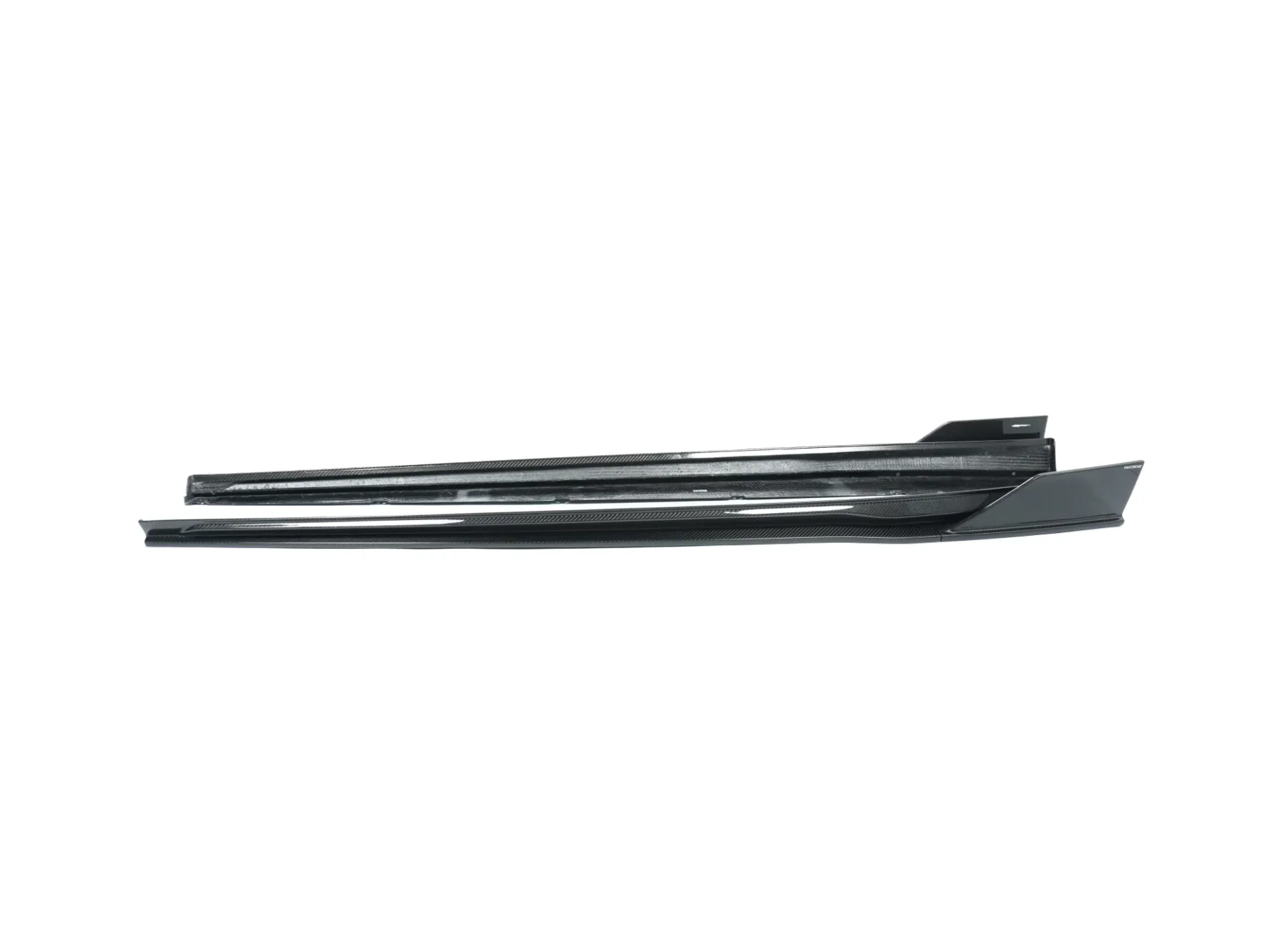 Perfect Fitment Dry Carbon Fiber Car Bumper Side Skirt for M8 F91 F92 Coupe PT Extended Side Skirt Rocker Panels