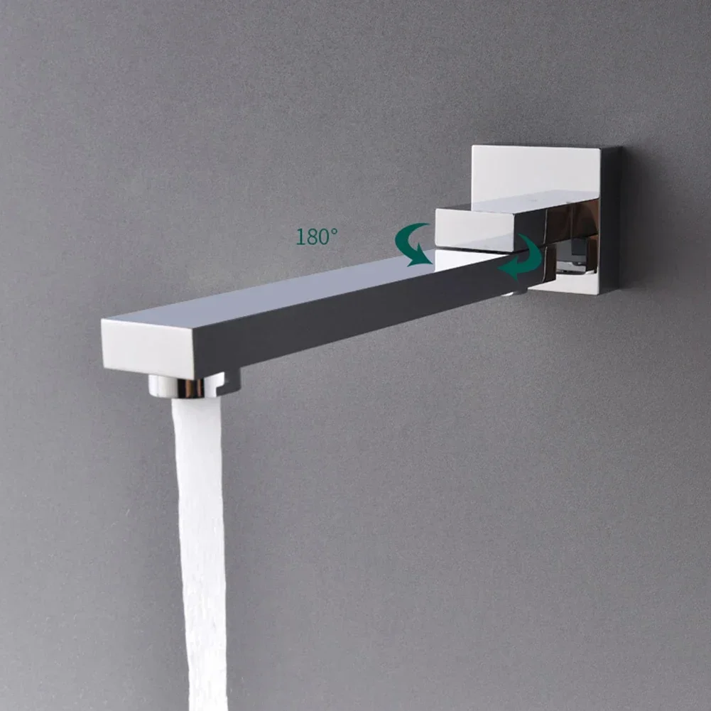 Boquilla plegable, grifo de bañera montado en la pared, grifo de baño con rotación de 180 grados, cabezal de ducha, accesorios de baño para el hogar