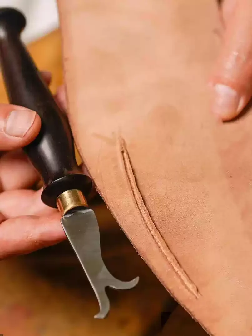 

Инструмент для вырезания швов на обуви, ручной шило-резак для кожи, для изготовления обуви ручной работы, ремонта сапог, инструмент для формирования края и разметки швов