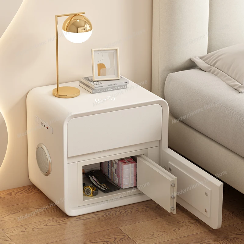 

Минималистичная современная настенная прикроватная тумбочка: элегантная деревянная мебель для экономии пространства, роскошный дизайн для спальни и дома