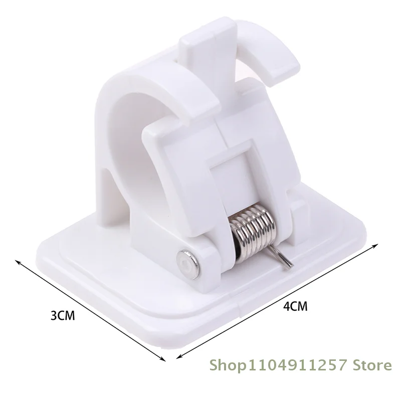 Self Adhesive Hooks Curtain Rod Bracket Drapery Hook Holders Fixings Rod Holder