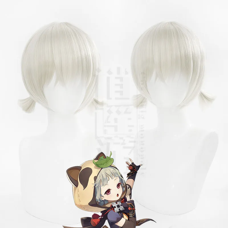 

Genshin Impact Sayu Cosplay Wig Ninja Raccoon Inazuma Styling Halloween Gift